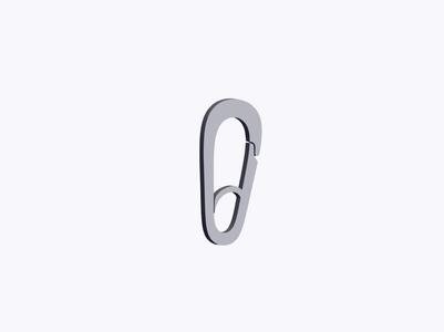 O Hook Carabiner (06) Secured Heavy Duty Link