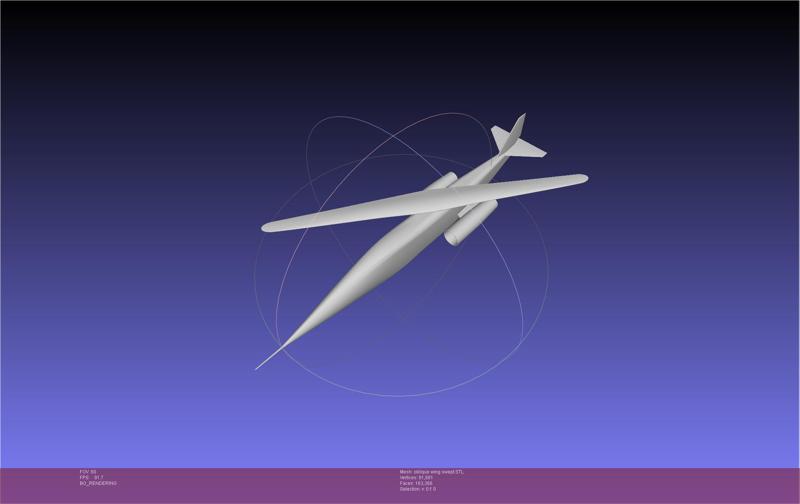 NASA AD-1 Oblique Wing Model