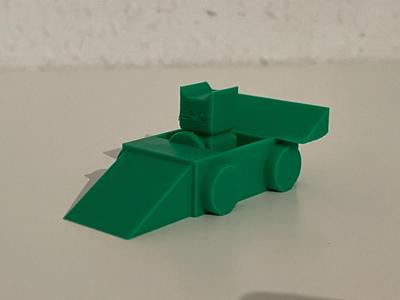Calibration Cat Race Car - Test Print