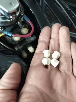 Harley davidson insulating nut for breakers