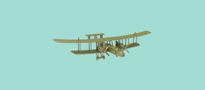Bomber plane Blackburn Kangaroo RT1 (WW1, British Empire)
