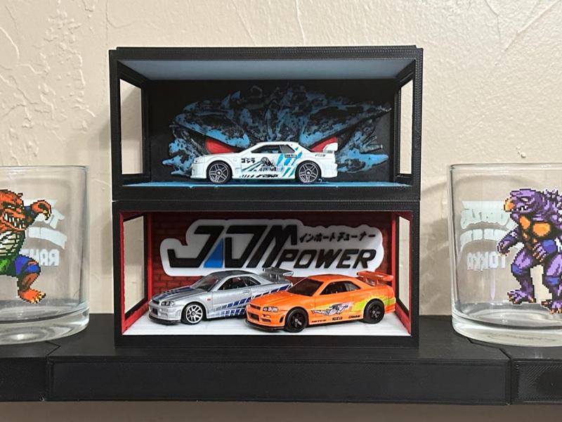 Hot Wheels "Godzilla Stare" Stackable Display