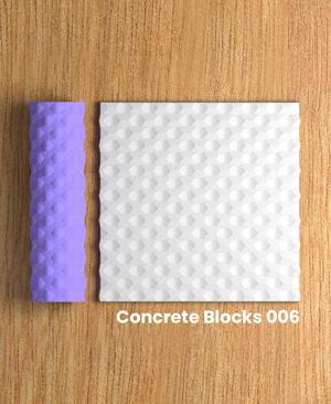 Collection Red | Concrete Blocks 006 | Polymer Clay Seamless Texture Roller
