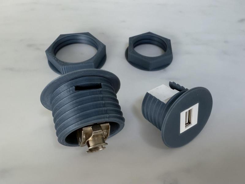 Hole-Mount Keystone Module Holder