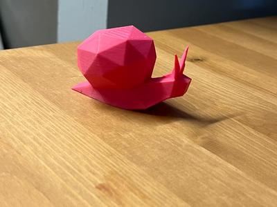 low poly snail