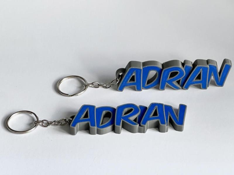 Beautiful keychain with the name Adrian