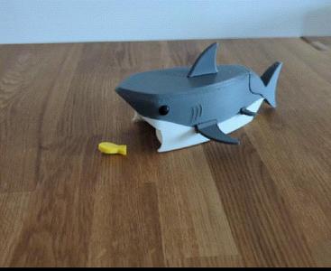 Articulated Rolling Shark Toy – Eats & Poops Fish
