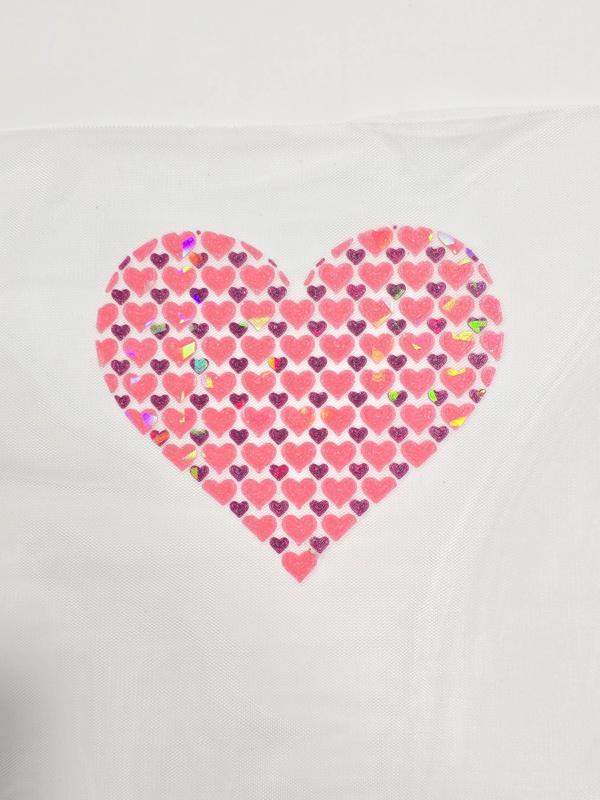 Heart pattern for fabric printing
