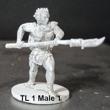 1/56th Scale (28mm) Tech Level 1 (Primitive) Men