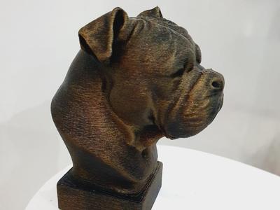 american bulldog Büste Skulptur hund