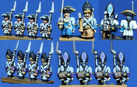 6-15mm Austrian SYW Infantry - Fusiliers & Grenadiers (SYW-AU-1)