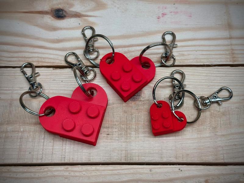 Connecting Heart Keychain 