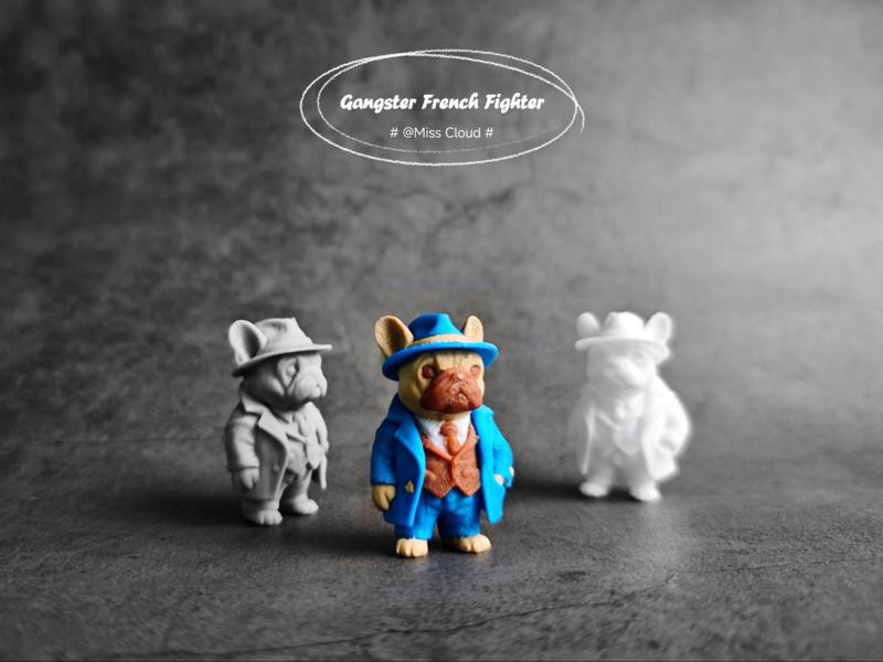 Gangster Bulldog Single-color printing only requires any one color