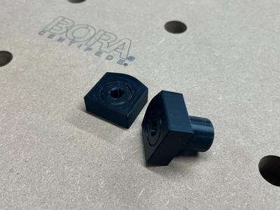 Narrow Dog Hole fixture, flat edge