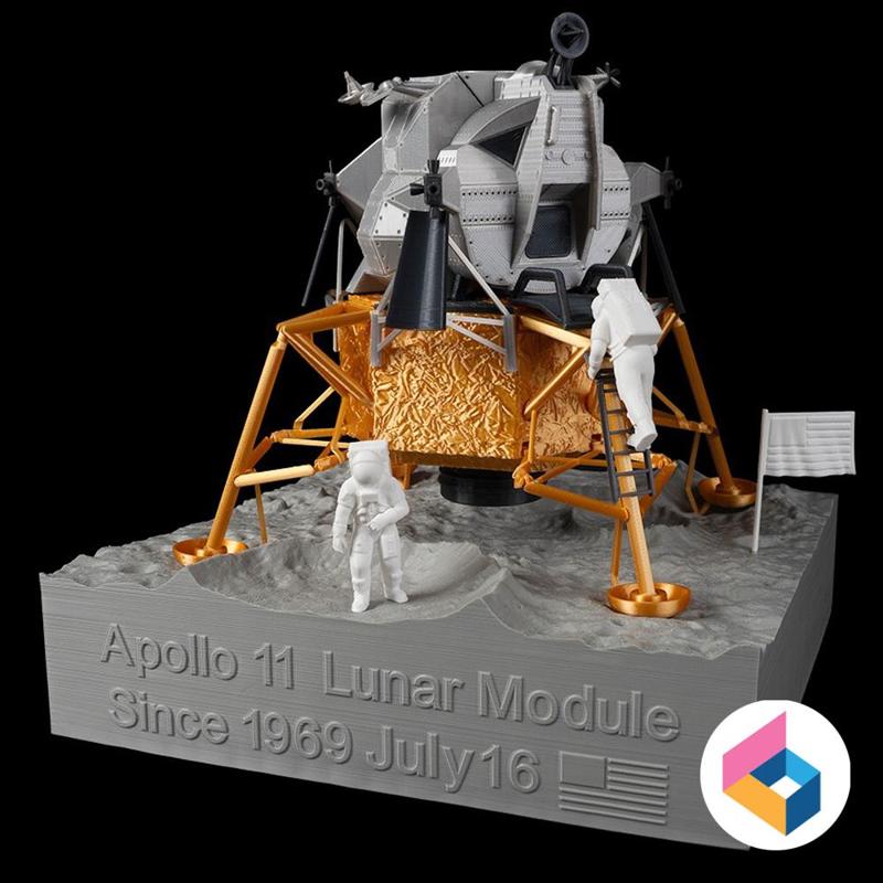 Lunar module display stand
