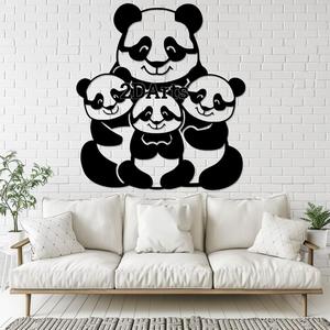 Panda Family 2D Wall Art/Window Art