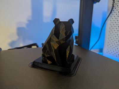 Chunky Bear Geometric Phone Stand - Cute & Functional