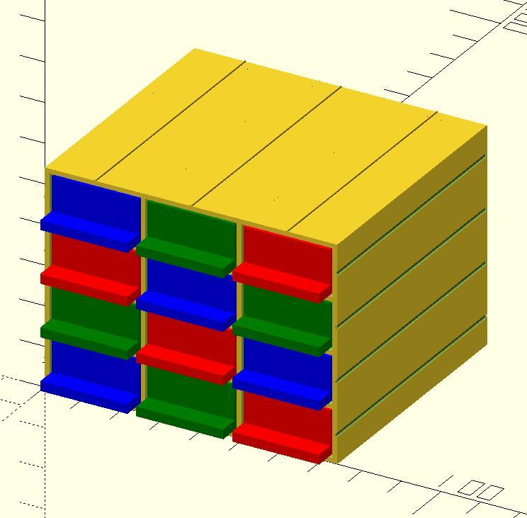 Small resistor storage box