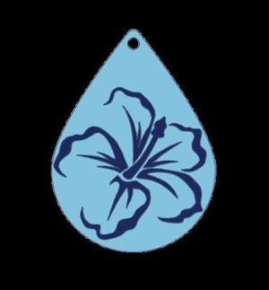 Bleeding Heart Flower Teardrop.stl