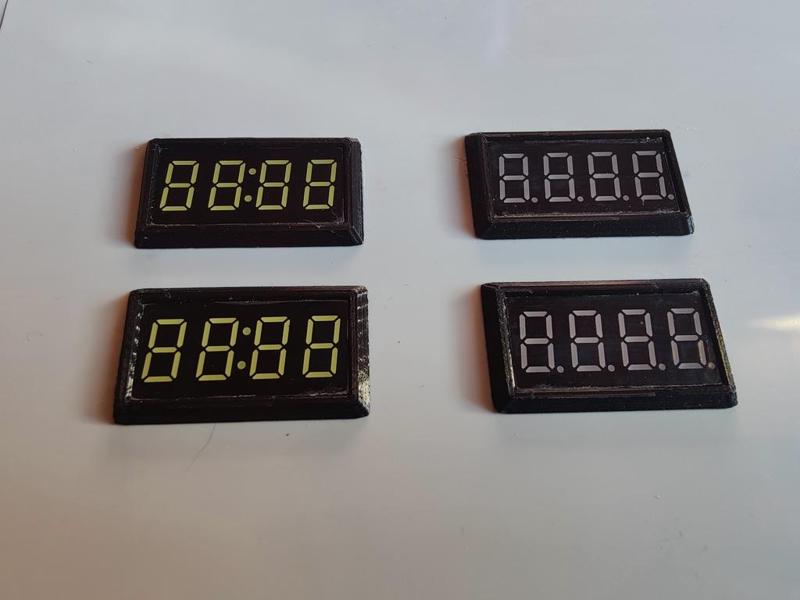 TM1637 display cover and back spacer (0.36")