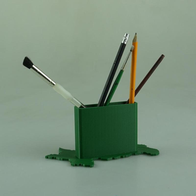 pakistan map pencil stand
