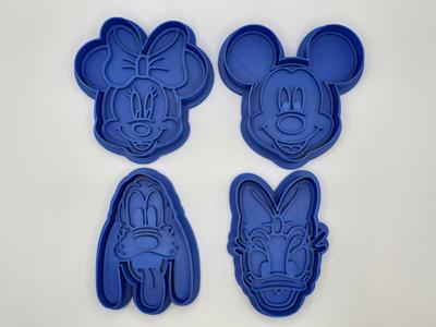 Mickey Minnie Goofy Duck Cookie Cutter Playdoh
