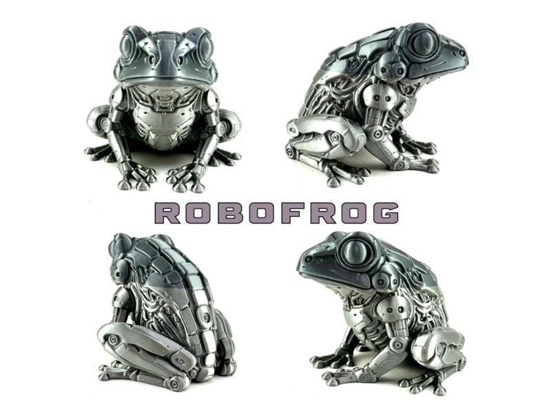 RoboFrog!  The cute mechanical frog companion