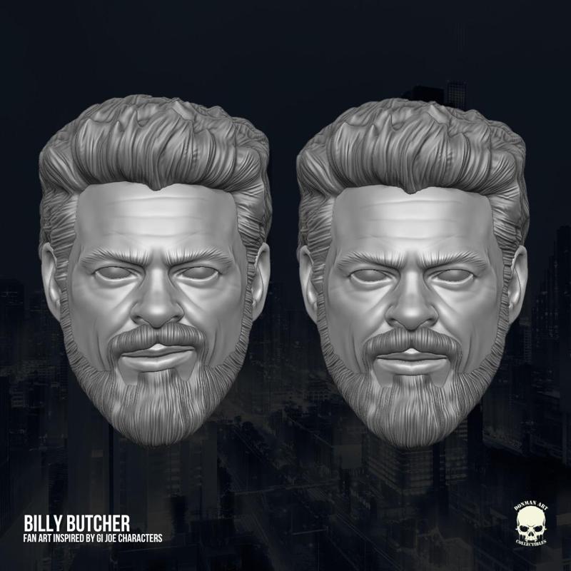Butcher The Boys Fan Art Heads 3D printables for Action Figures