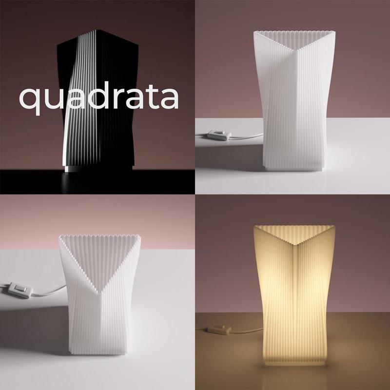 QUADRATO DESK LAMP - NO SUPPORTS - 1.0MM NOZZLE - FAST PRINT
