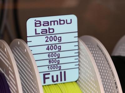 Filament spool gauge