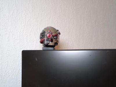 monitor mascot skull
