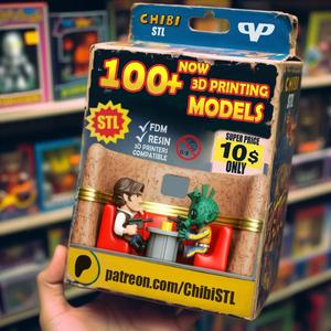 Han Solo vs Greedo Chibi STL for 3D Printing ChibiSTL 3DXM