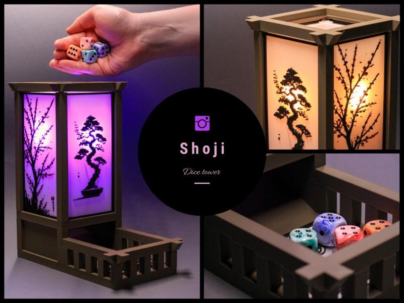 Shoji - Style Dice Tower – 5 Design Options