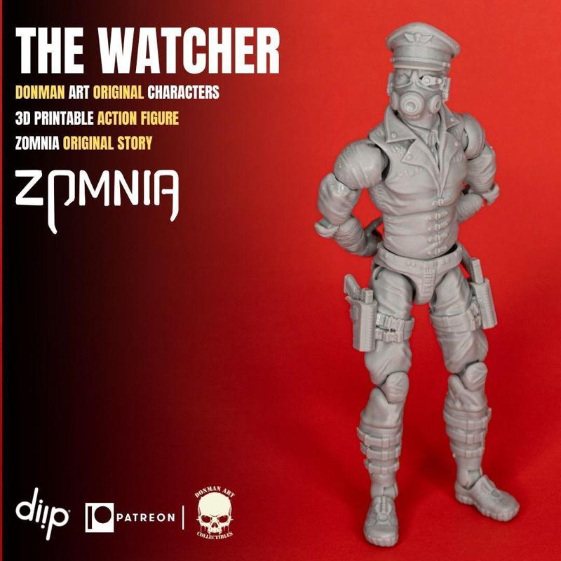 The Watcher Donman art Original 3D printable full action figure