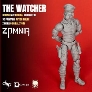 The Watcher Donman art Original 3D printable full action figure