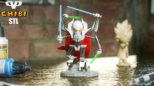 General Grievous Chibi for 3D Printing STL