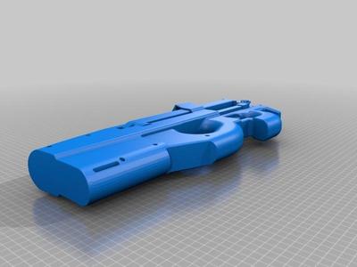 p90 replica full size (operating paintball gearbox)