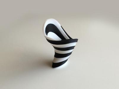 Zebra Vase (Dual Extrusion / 2 Color)