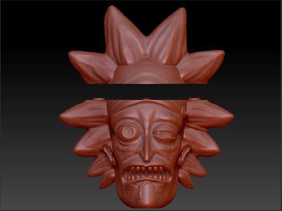 rick and morty cup printable 3D print model