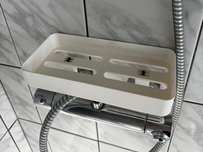 Shampoo holder for 150mm shower mixers
