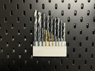 Drill holder metric for IKEA Skadis