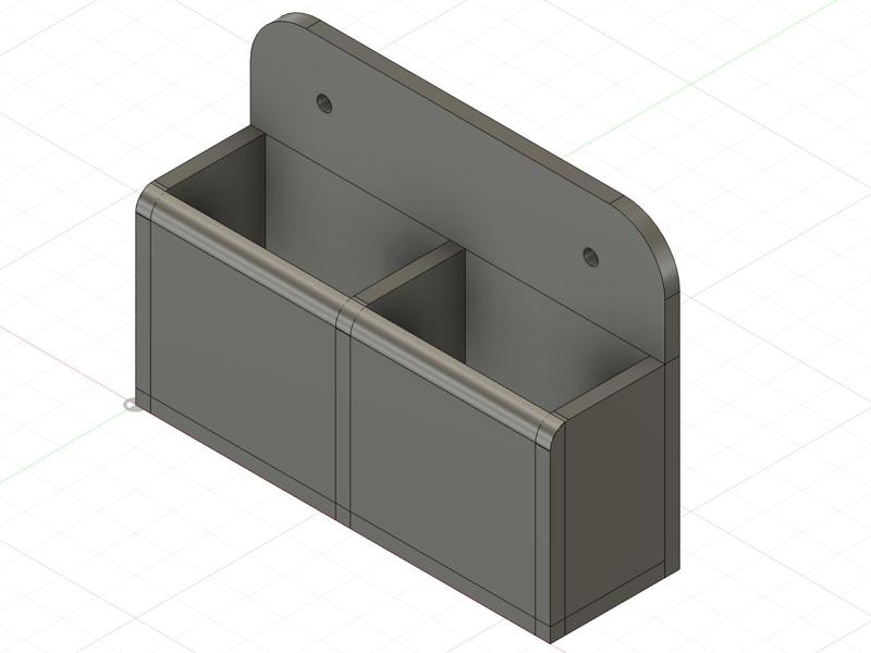 2 Remotes Wall Mount Holder