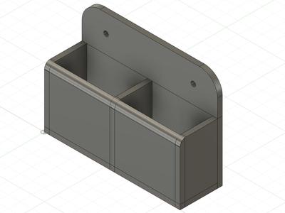 2 Remotes Wall Mount Holder