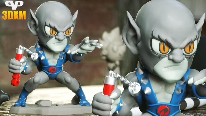 Thundercats Panthro Chibi STL for 3D Printing ChibiSTL 3DXM