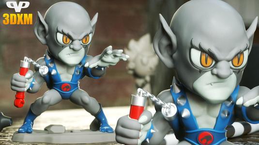 Thundercats Panthro Chibi STL for 3D Printing ChibiSTL 3DXM
