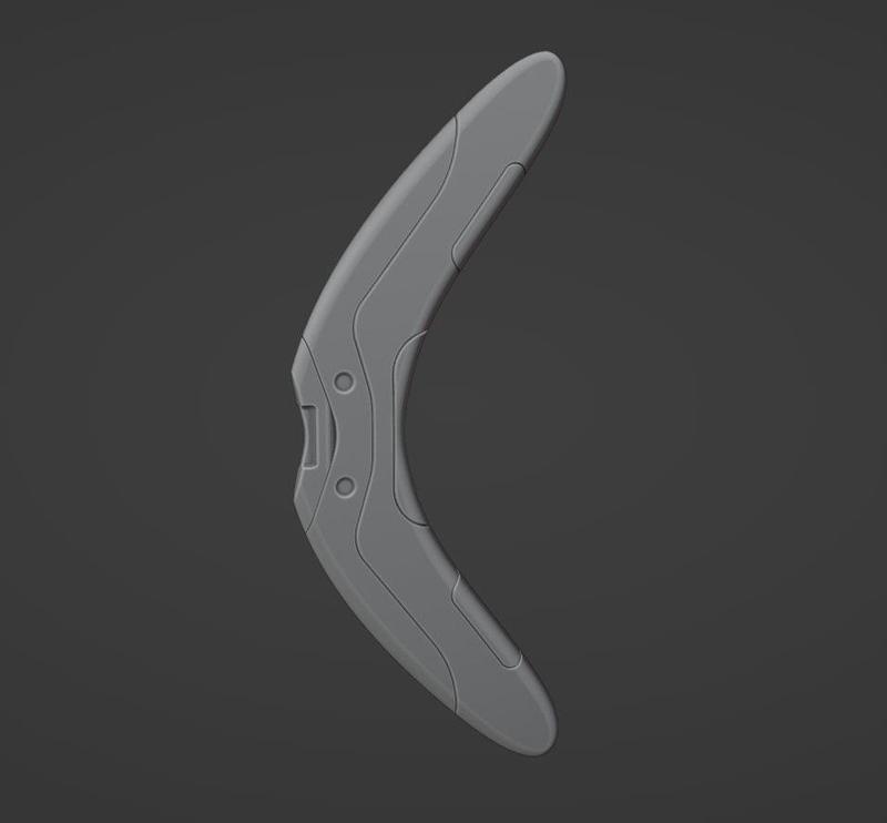 Scifi Boomerang For 3d Print