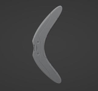 Scifi Boomerang For 3d Print