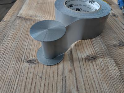 Ducttape roll for hiking/camping V2
