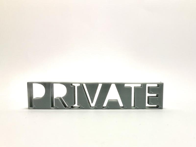 Private Sign