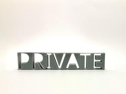 Private Sign
